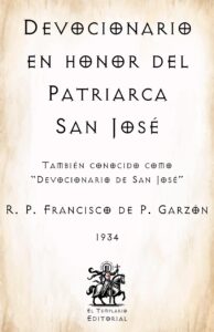 XVII. Devocionario de San José